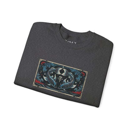 Pisces - Gothic Zodiac Blue Sweatshirt