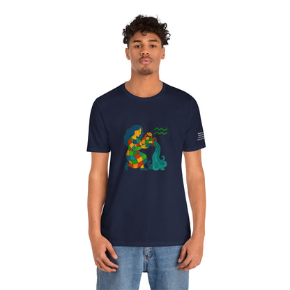 AQUARIUS - T-shirt, The Zodiac in Colors
