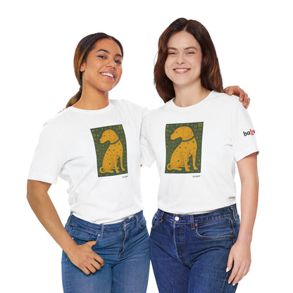 DOGART Unisex Jersey Dog T-Shirt - KLIMT - Iconic Painting Reimagined with Dogs