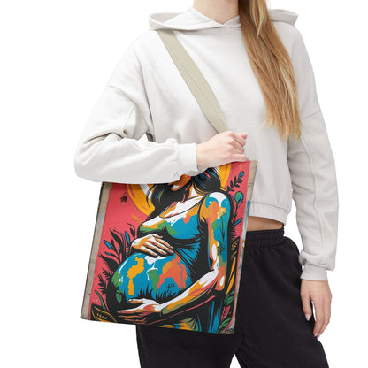 Artistic Surge - Eco-Friendly Canvas Tote Bag - MATERNITY