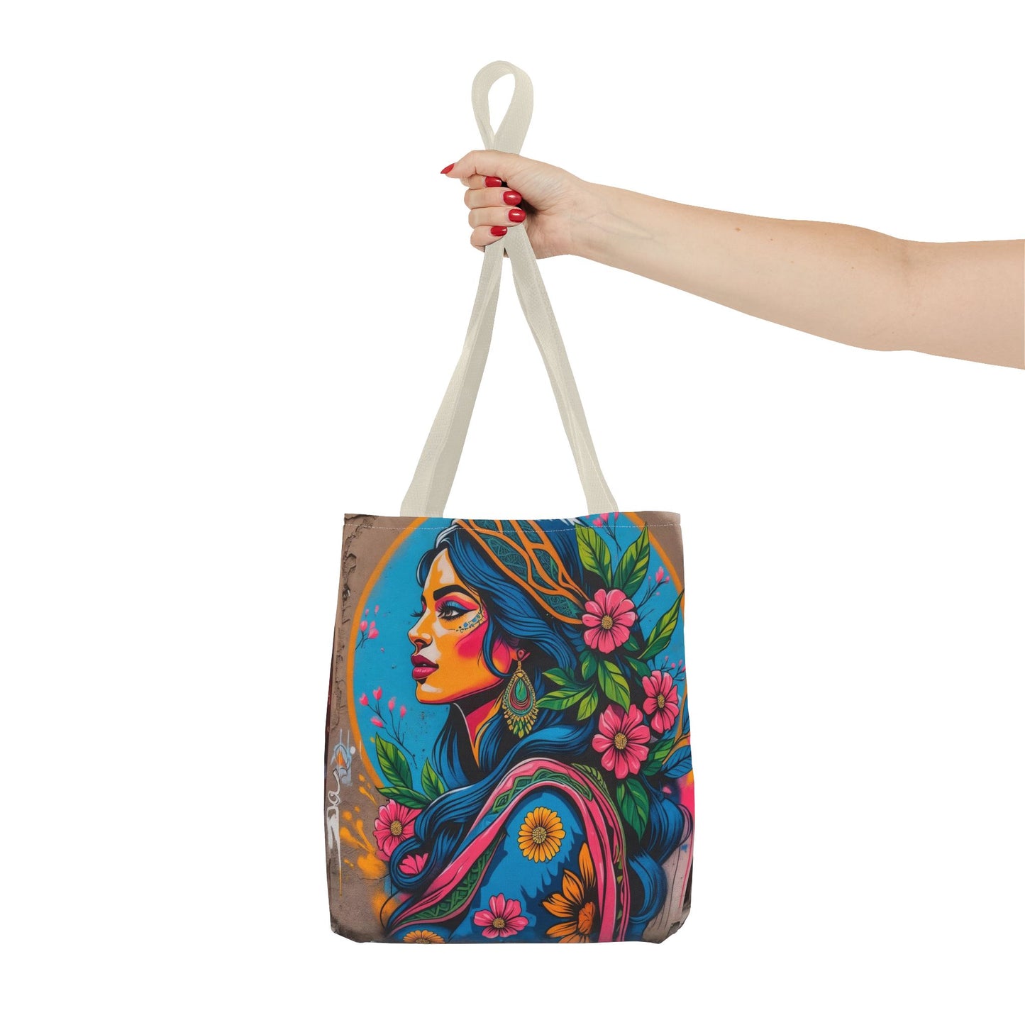 Artistic Surge - Eco-Friendly Canvas Tote Bag - FLOWERING WOMAN