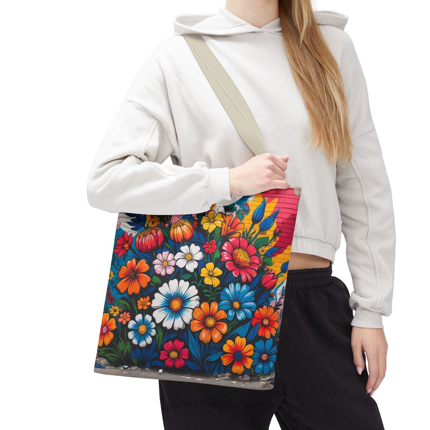 Artistic Surge - Eco-Friendly Canvas Tote Bag - FLOWERS