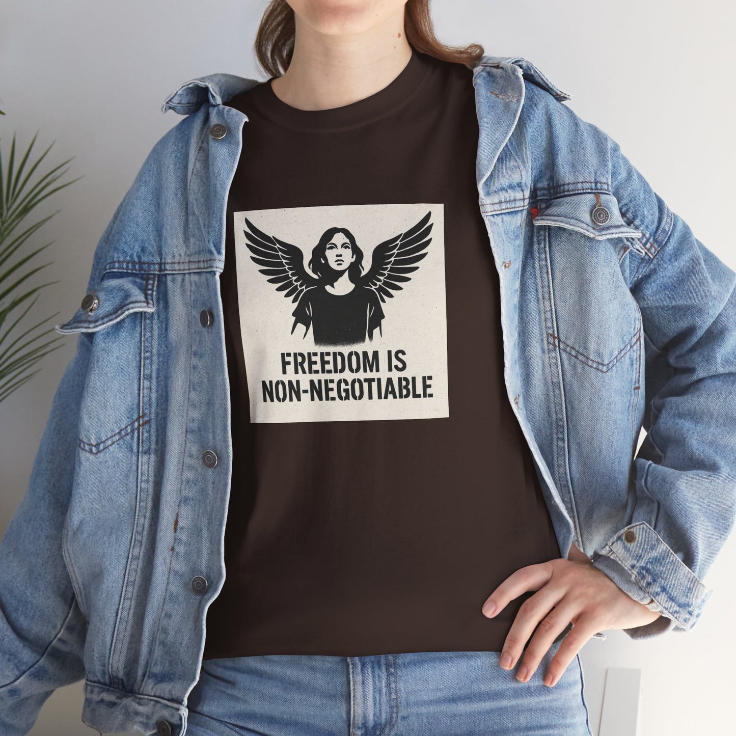 Rebel Graphic Tee - Unisex Heavy Cotton T-Shirt for the Wild at Heart. Rebel Tees, Born to Be Worn - FREEDOM IS NON-NEGOTIABLE