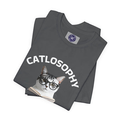 Catlosophy Unisex Jersey Short Sleeve Tee –  "Let the dog bark" Design