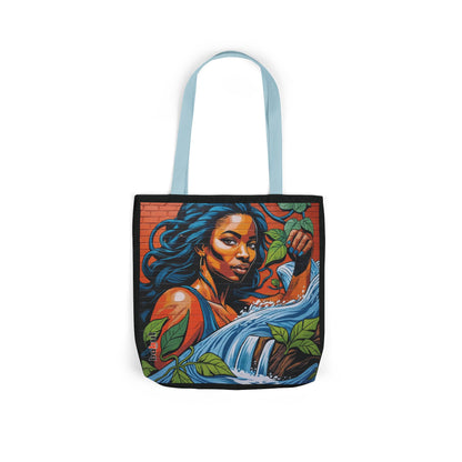 Artistic Surge - Eco-Friendly Canvas Tote Bag - WOMAN WITH WATER