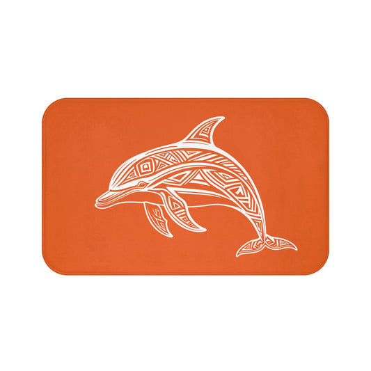 Tribal Bath Mat. Ocean Energy, Tribal Style