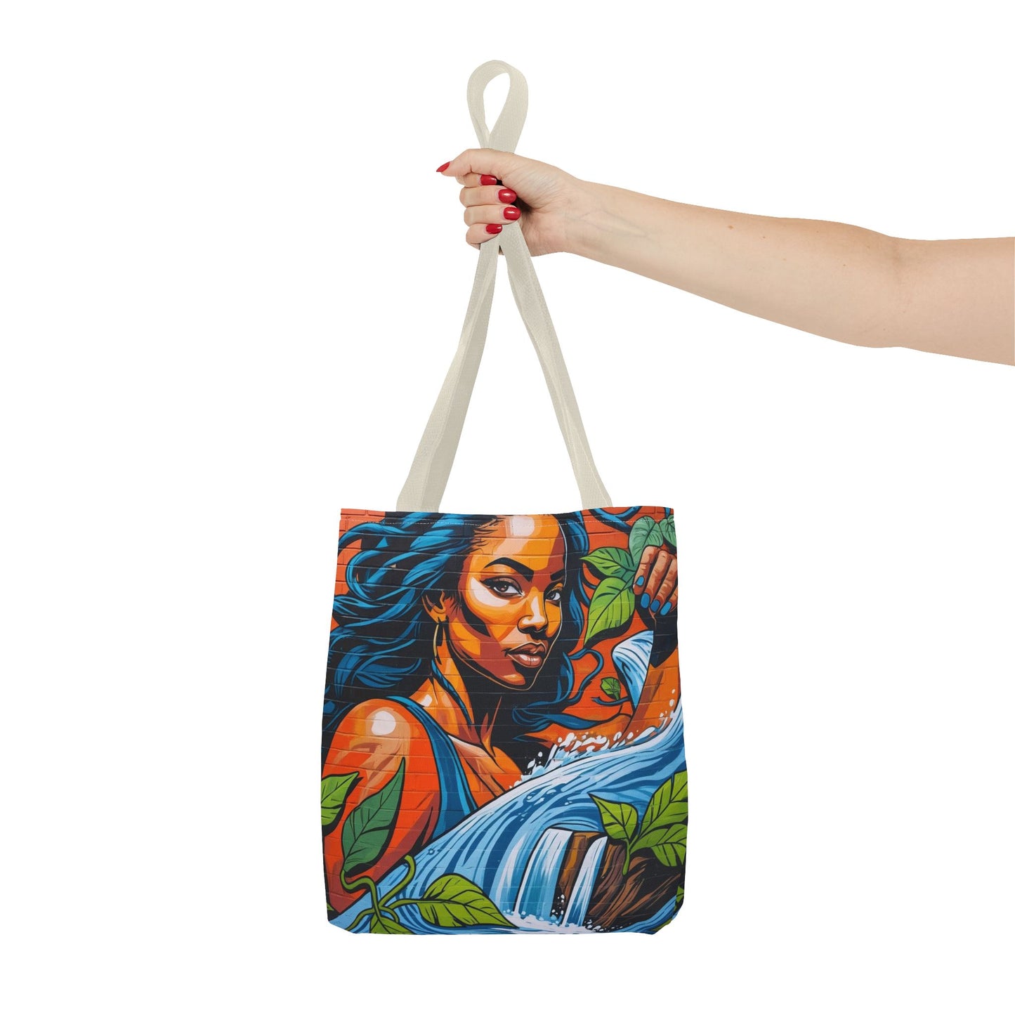 Artistic Surge - Eco-Friendly Canvas Tote Bag - WOMAN WITH WATER