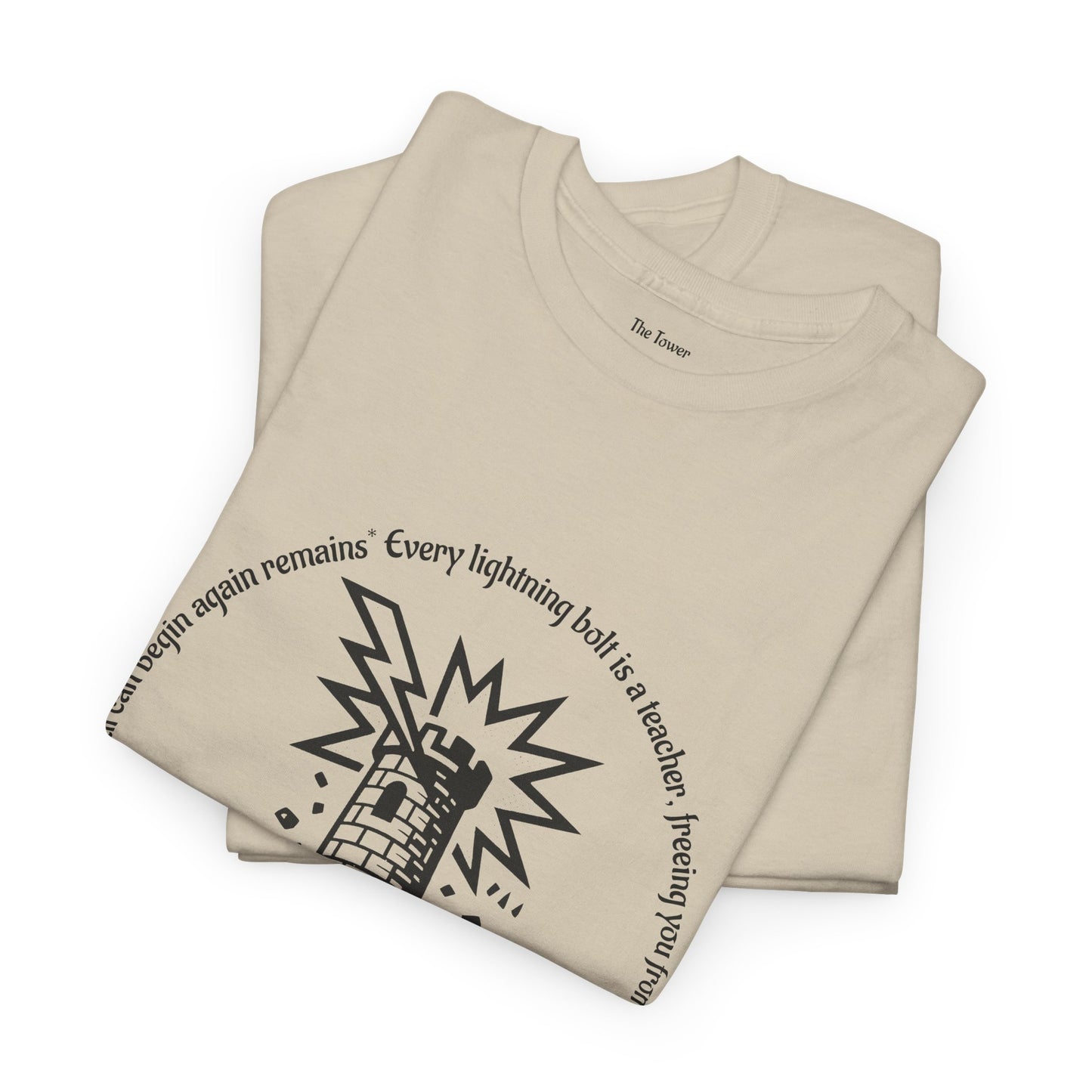 The Tower - ArcanaPop T-Shirt – Where Tarot Magic Meets Pop Art