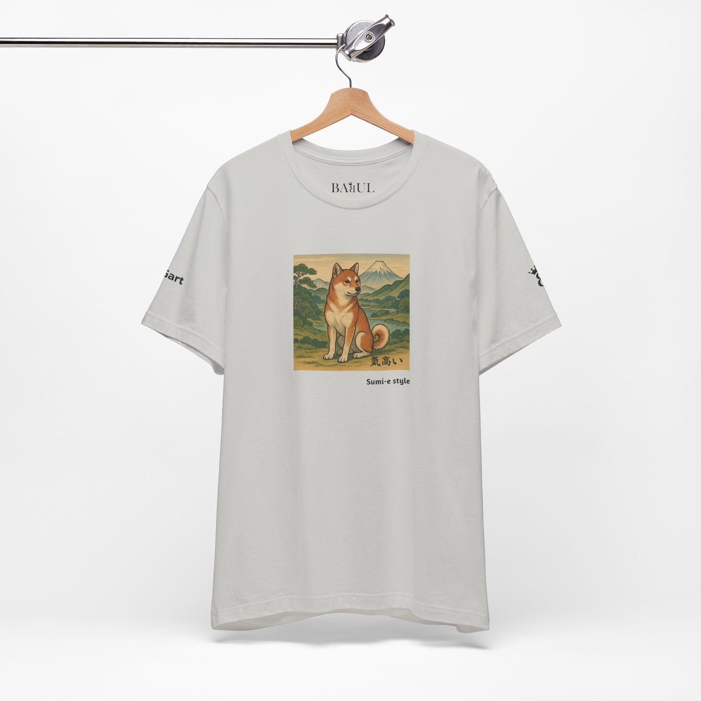 DOGART Unisex Jersey DOG T-Shirt - SUMI-E STYLE - Iconic Painting Reimagined with Dogs