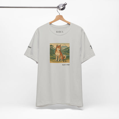 DOGART Unisex Jersey DOG T-Shirt - SUMI-E STYLE - Iconic Painting Reimagined with Dogs