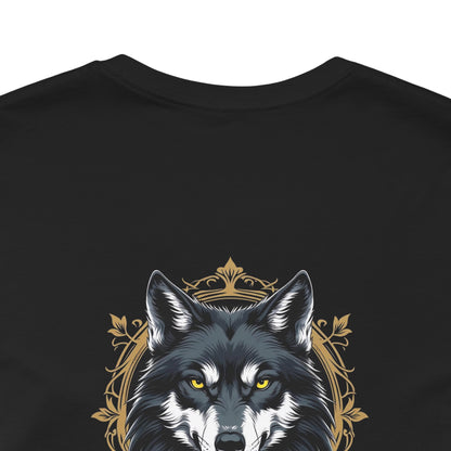 Wolf – The Midnight Sentinel - Magic Animals T-Shirt Black Only (graphic on the back)