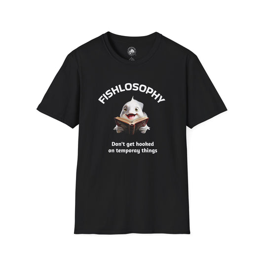 Fishlosophy Unisex T-Shirt - Ocean Vibes and Life's Questions Design - PEARLS OF WISDOM FROM THE FISH WORLD