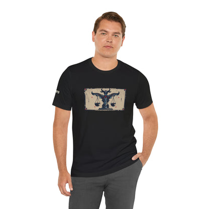 Libra - Gothic Zodiac T-Shirt. Zodiac in the Shadows