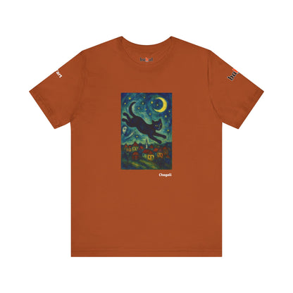 CATART Unisex Jersey Cat T-Shirt - MARC CHAGALL - Iconic Painting Reimagined with Cats