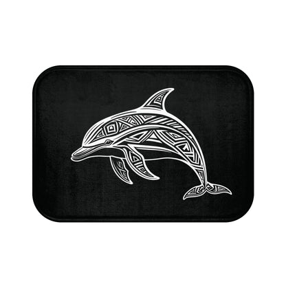 Tribal Bath Mat. Ocean Energy, Tribal Style