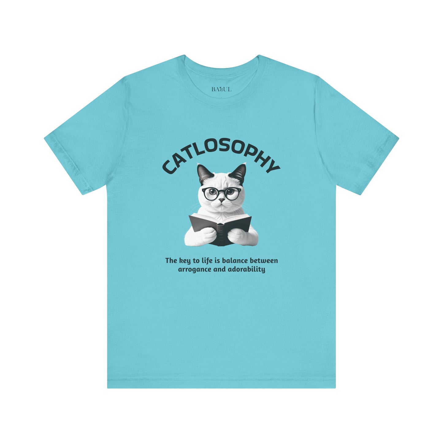 Catlosophy Unisex Jersey Short Sleeve Tee –  "The Key to Life" Design