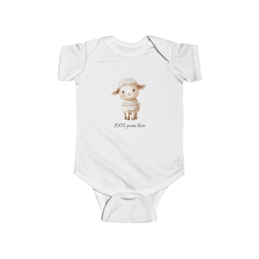 Adorable Baby Bodysuit with Sheep Design