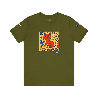 CATART Unisex Jersey Cat T-Shirt - MIRO - Iconic Painting Reimagined with Cats