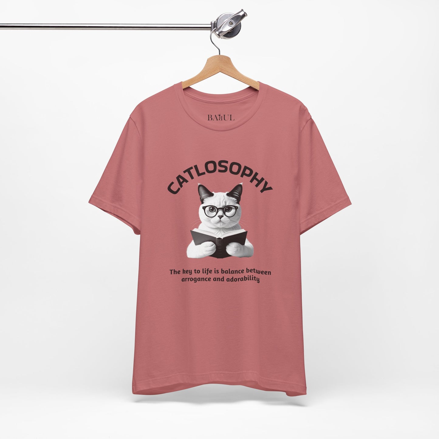 Catlosophy Unisex Jersey Short Sleeve Tee –  "The Key to Life" Design
