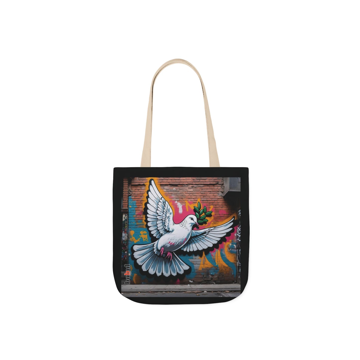 Artistic Surge - Eco-Friendly Canvas Tote Bag - PEACE