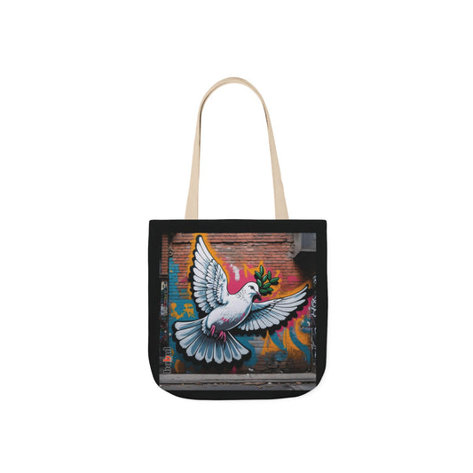 Artistic Surge - Eco-Friendly Canvas Tote Bag - PEACE