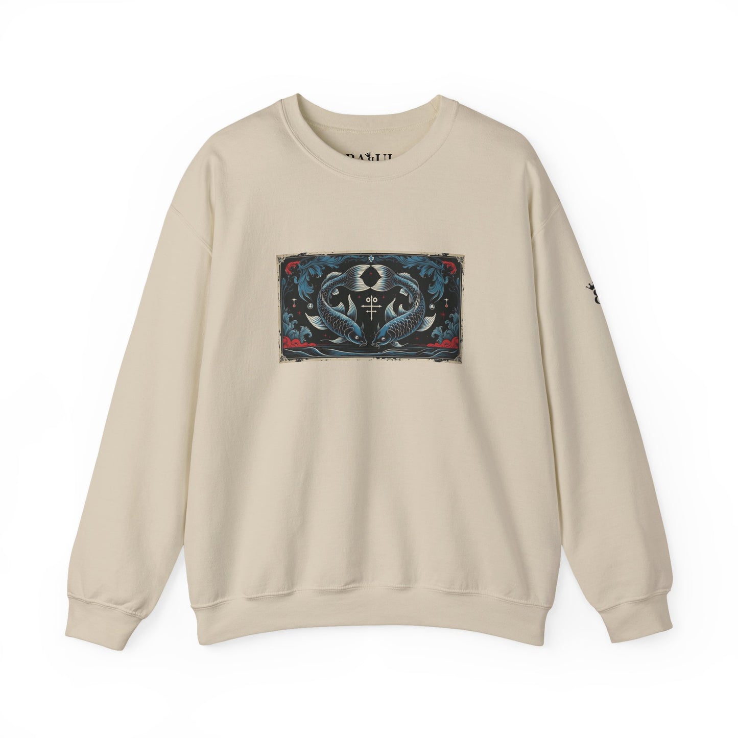 Pisces - Gothic Zodiac Blue Sweatshirt