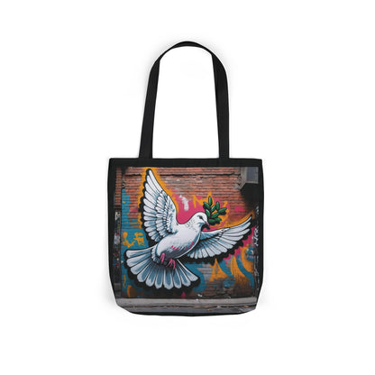 Artistic Surge - Eco-Friendly Canvas Tote Bag - PEACE