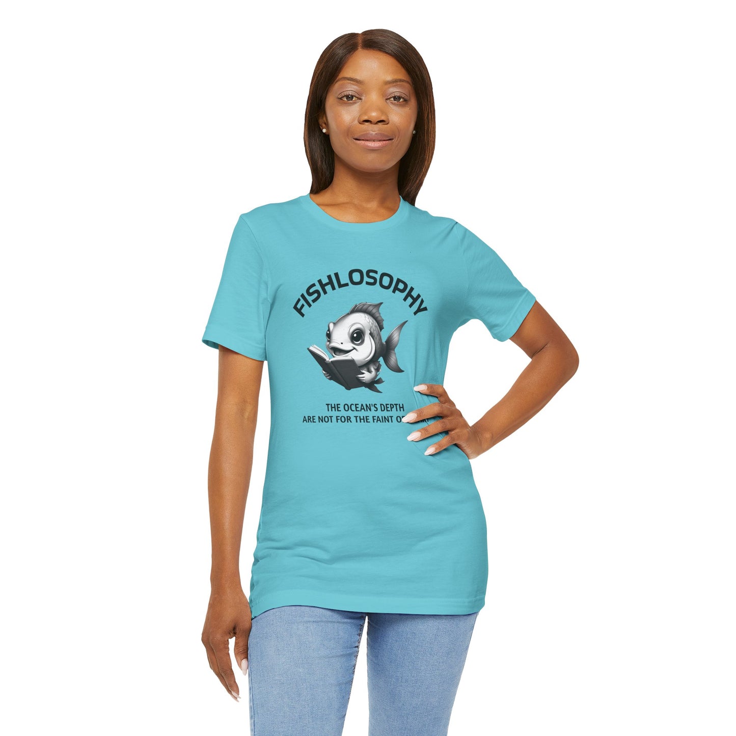 Fishlosophy Unisex Jersey Short Sleeve Tee –  The Ocean' depth is not for the faint of heart