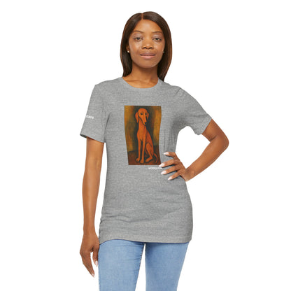DOGART Unisex Jersey DOG T-Shirt - MODIGLIANI - Iconic Painting Reimagined with Dogs
