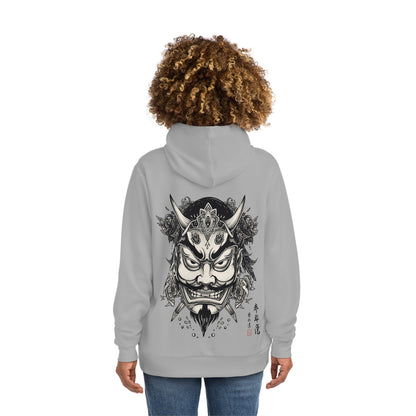 Bold Oni Mask Hoodie - Japanese Irezumi Tattoo Art Streetwear