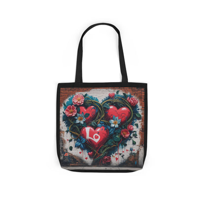 Artistic Surge - Eco-Friendly Canvas Tote Bag - LOVE HEARTS