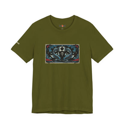 Pisces - Gothic Zodiac T-Shirt. Zodiac in the Shadows