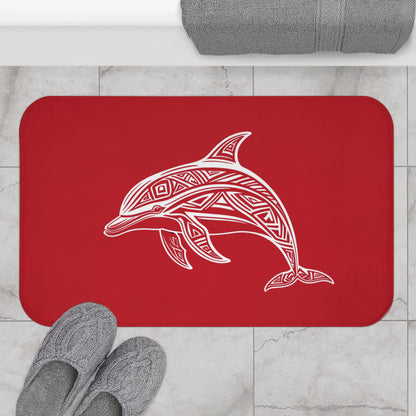 Tribal Bath Mat. Ocean Energy, Tribal Style