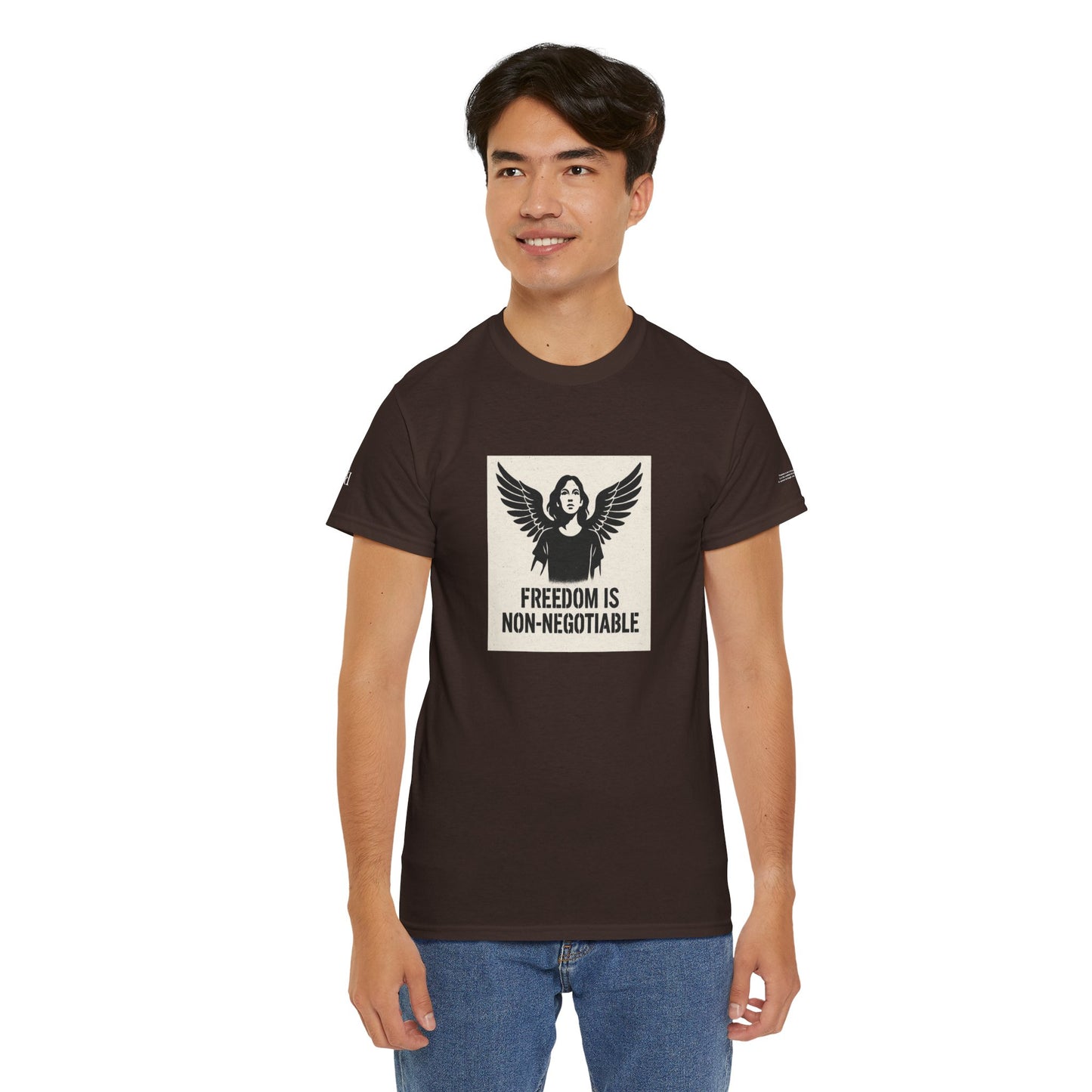 Rebel Graphic Tee - Unisex Heavy Cotton T-Shirt for the Wild at Heart. Rebel Tees, Born to Be Worn - FREEDOM IS NON-NEGOTIABLE