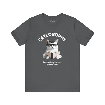 Catlosophy Unisex Jersey Short Sleeve Tee –  "I am not ignoring you" Design