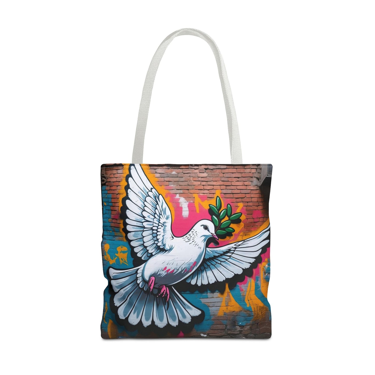 Artistic Surge - Eco-Friendly Canvas Tote Bag - PEACE