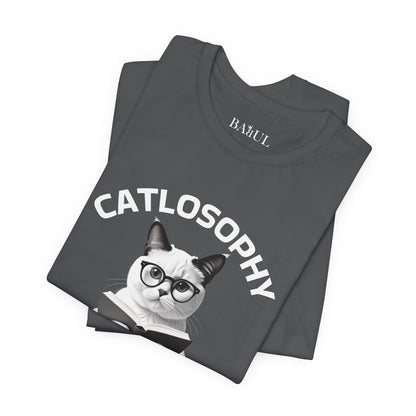 Catlosophy Unisex Jersey Short Sleeve Tee –  "Life isn't about fitting In" Design