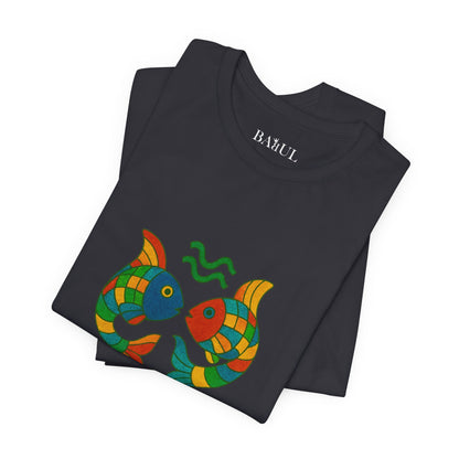 PISCES - T-shirt, The Zodiac in Colors
