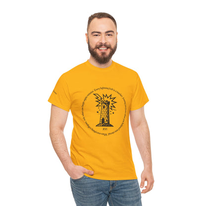The Tower - ArcanaPop T-Shirt – Where Tarot Magic Meets Pop Art