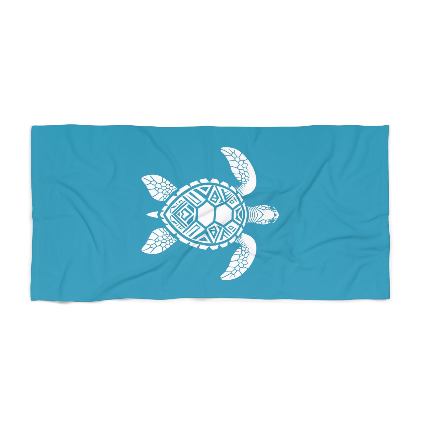 Tribal Waves Beach Towel - SEA TURTLE