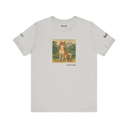 DOGART Unisex Jersey DOG T-Shirt - SUMI-E STYLE - Iconic Painting Reimagined with Dogs