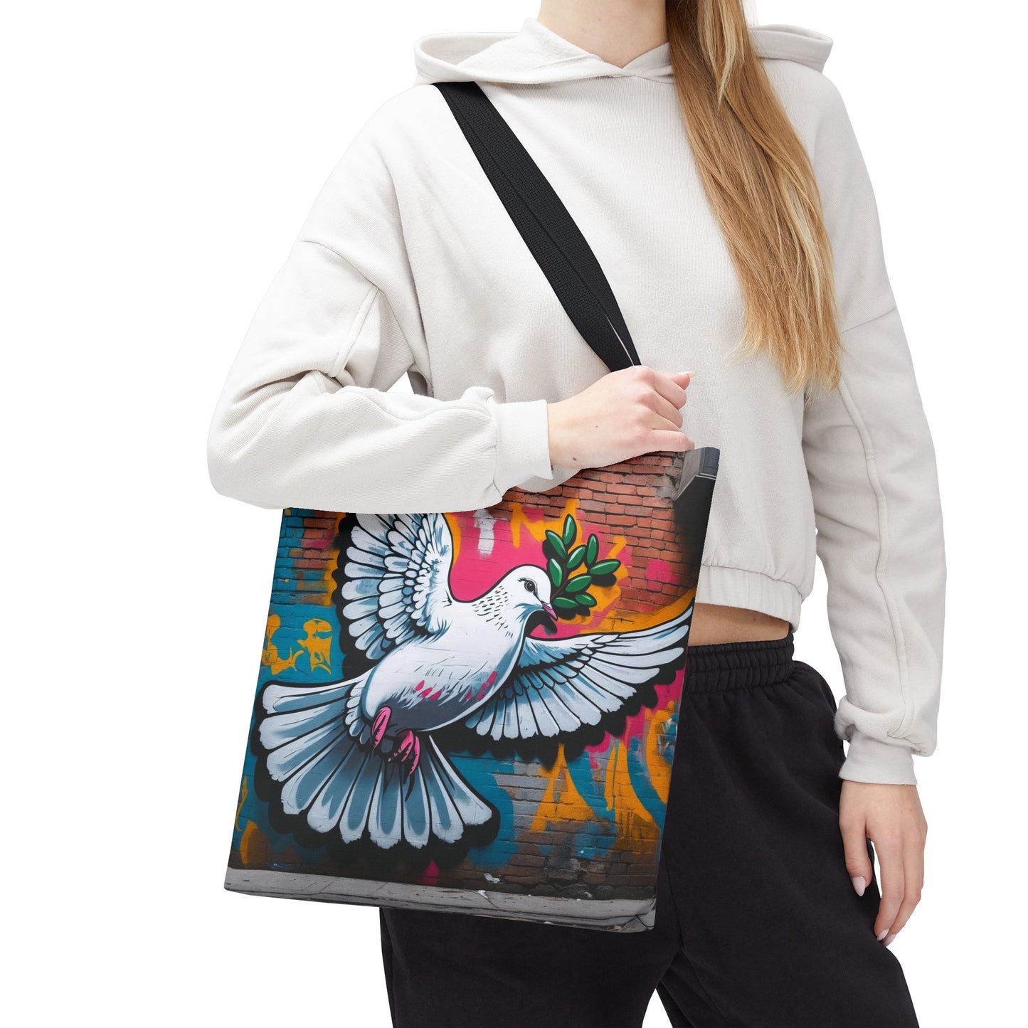 Artistic Surge - Eco-Friendly Canvas Tote Bag - PEACE