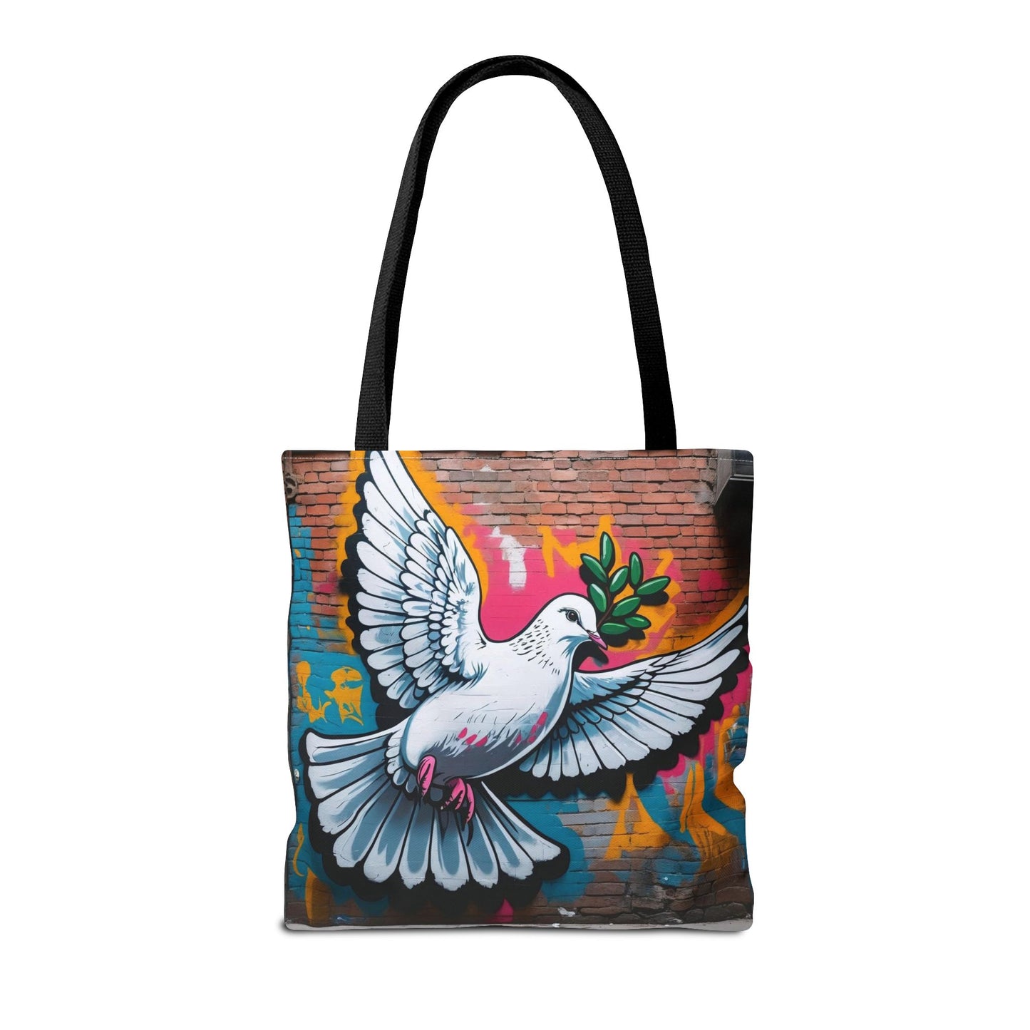 Artistic Surge - Eco-Friendly Canvas Tote Bag - PEACE