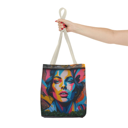 Artistic Surge - Eco-Friendly Canvas Tote Bag - WOMAN'S FACE
