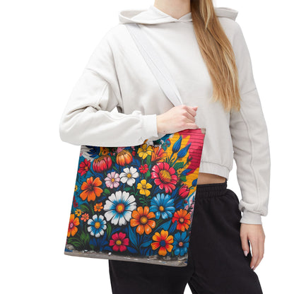 Artistic Surge - Eco-Friendly Canvas Tote Bag - FLOWERS