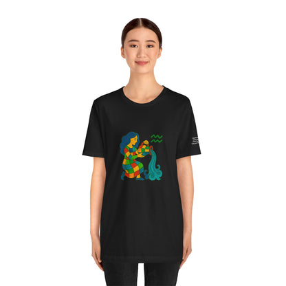 AQUARIUS - T-shirt, The Zodiac in Colors