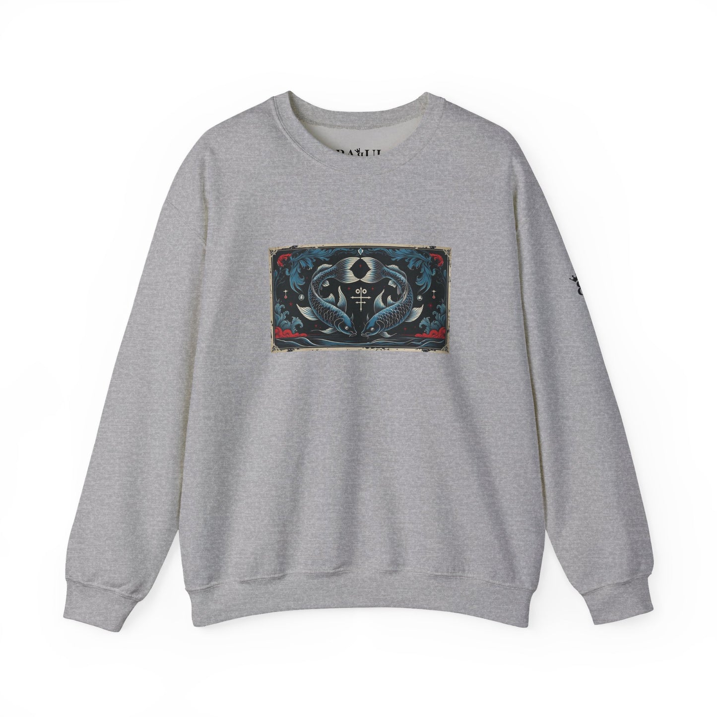 Pisces - Gothic Zodiac Blue Sweatshirt