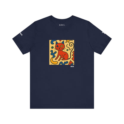 CATART Unisex Jersey Cat T-Shirt - MIRO - Iconic Painting Reimagined with Cats
