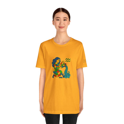 AQUARIUS - T-shirt, The Zodiac in Colors
