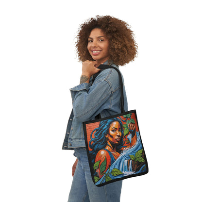 Artistic Surge - Eco-Friendly Canvas Tote Bag - WOMAN WITH WATER
